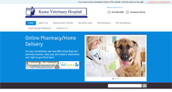 Desktop Screenshot of keeneveterinaryhospital.com